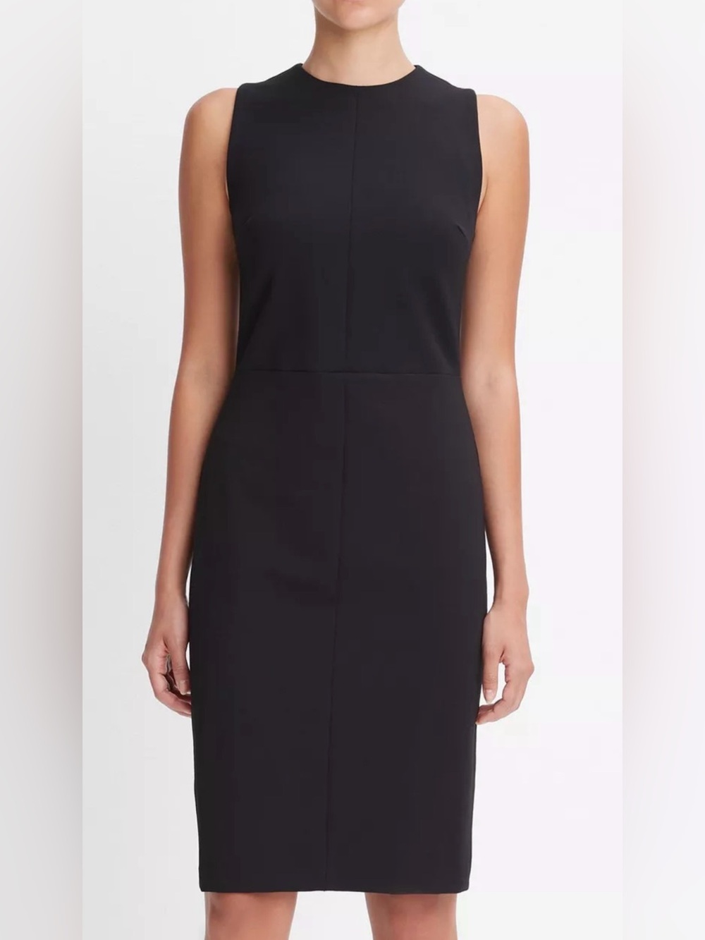 Vince NWT $395 seamed front sheath dress